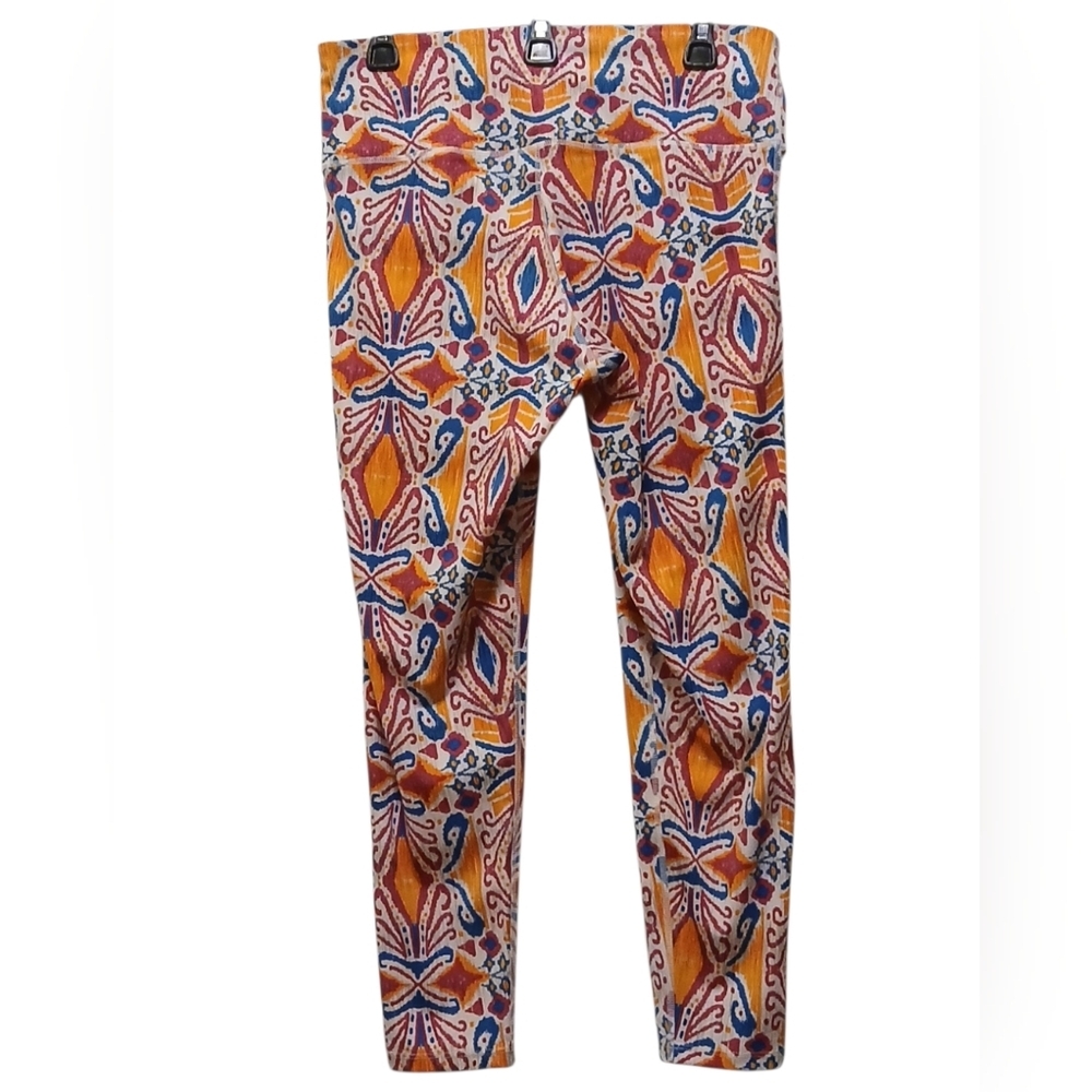 Love. Life. Live -NWOT Multi Colored Geometric Print, Elastic Waist, Leggings - Picture 3 of 9